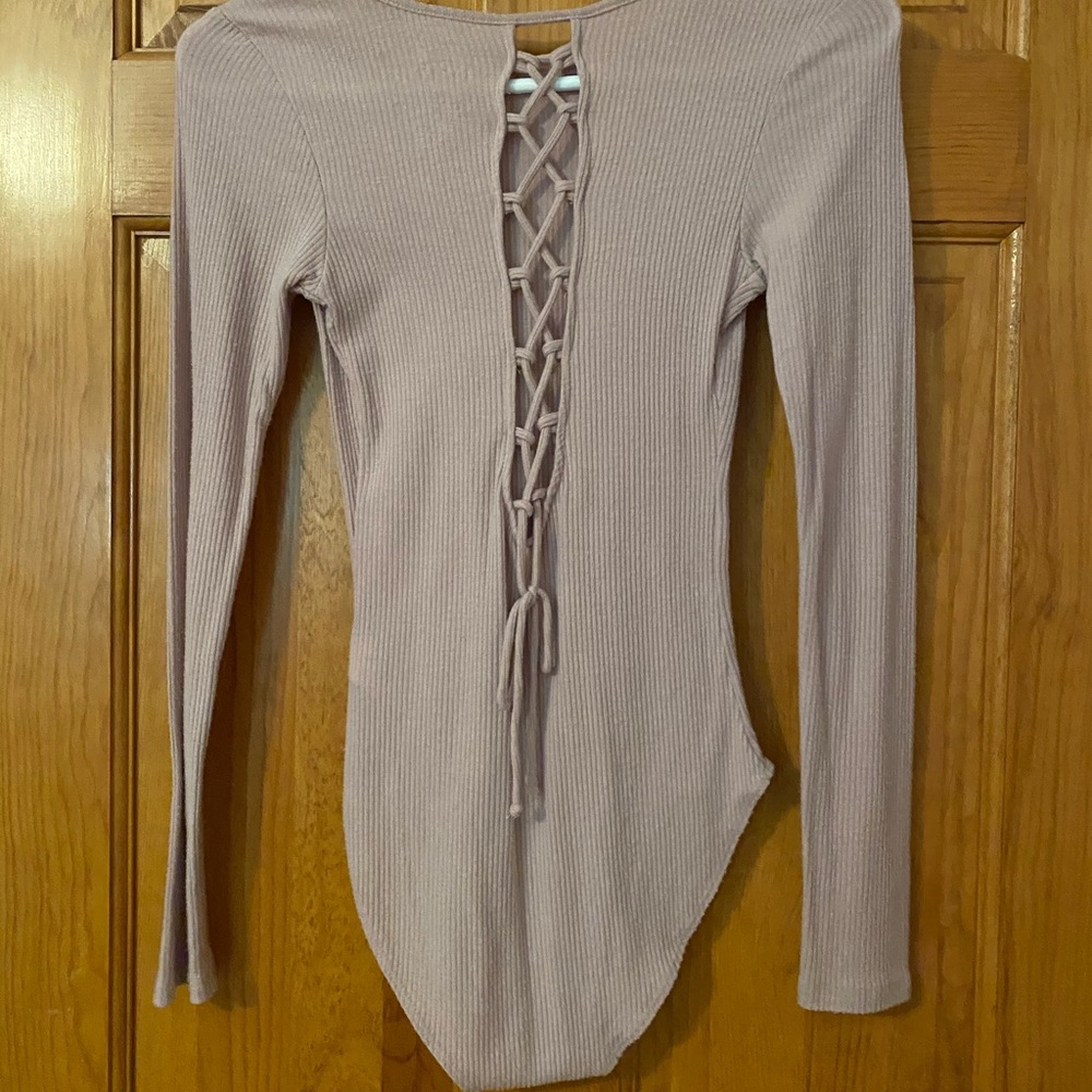 American Eagle Light Pink Bodysuit